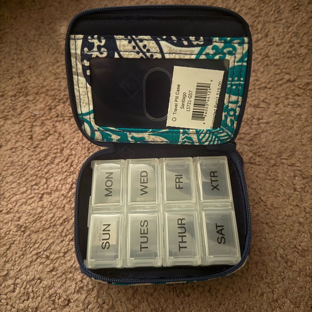 Vera Bradley Blue and White Pill Case